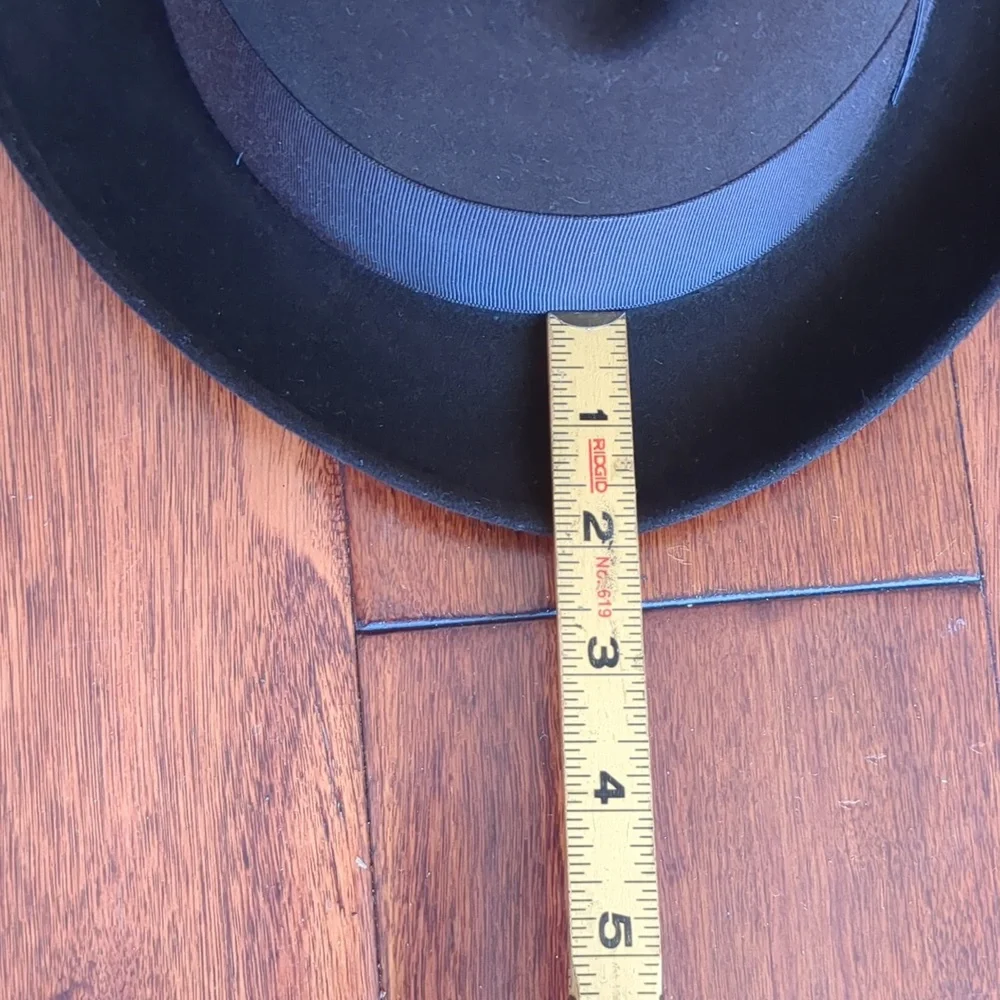 MEN'S VINTAGE DOBBS FELT BROWN FEDORA SIZE 6 7/8 - Picture 11 of 16